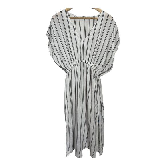 Cupshe Ivory with Black Stripe Dress / Cover-up, Women's Size M - Picture 6 of 6